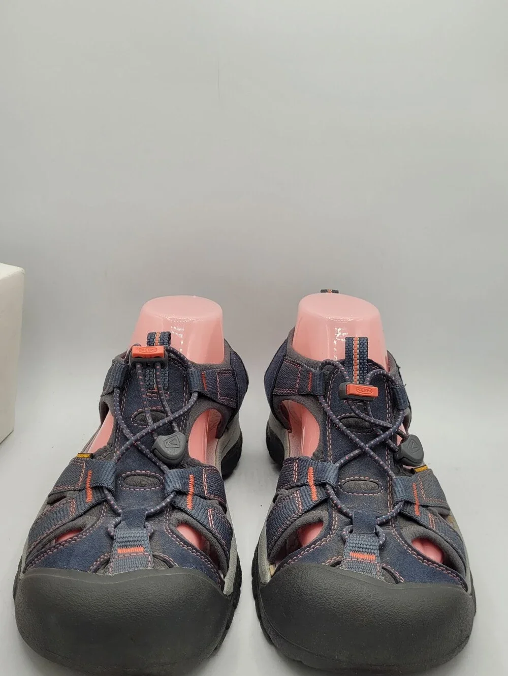 KEEN Womens Newport Sandal - Navy with Coral Size 9.5